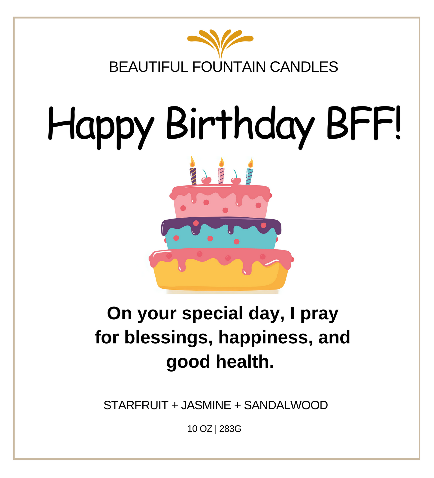 Personalized Candle Sample Template