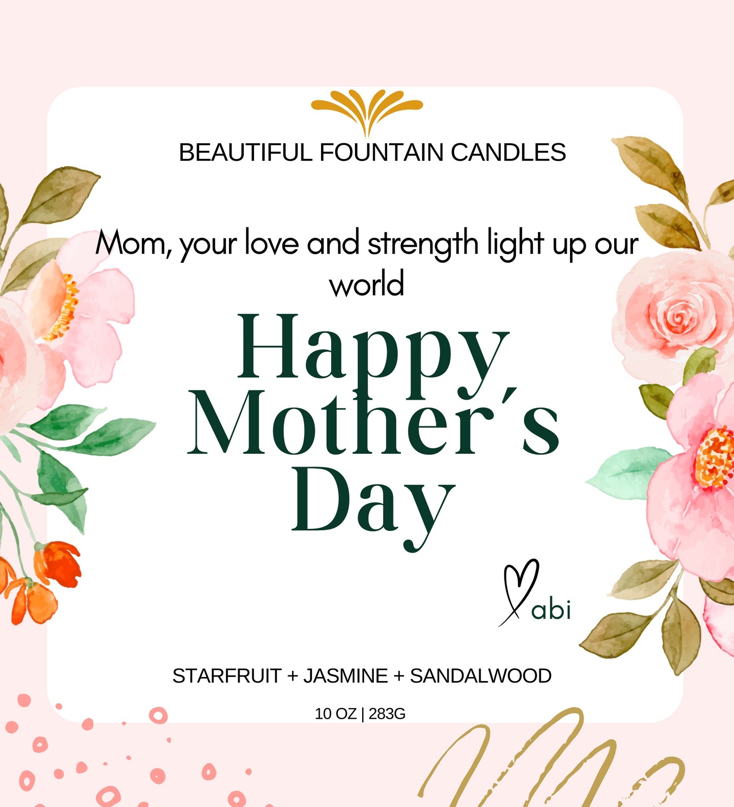 Personalized Candle Sample Template