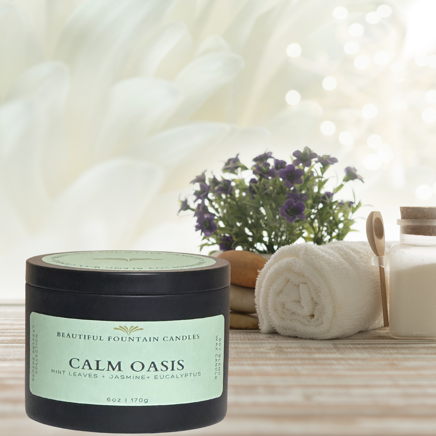 Mint leaves + Jasmine + Eucalyptus